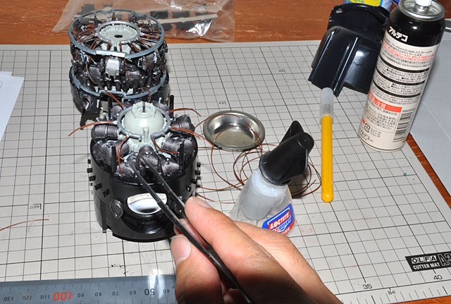 週刊零戦をつくる」プロペラ+エンジンサウンドシステムの塗装と点火