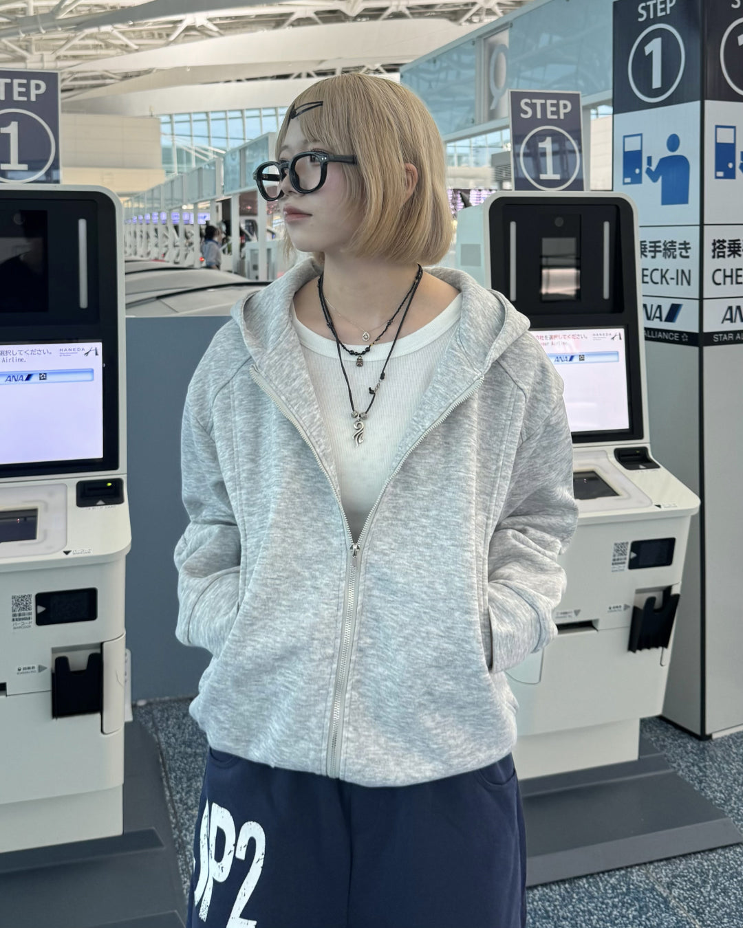 デザインダブルジップパーカー KM1215 – YOLO（ヨロ）｜ファッション通販