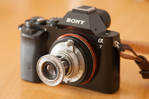 常用レンズに沈胴と言う選択。α7+Industar-22 50mm F3.5