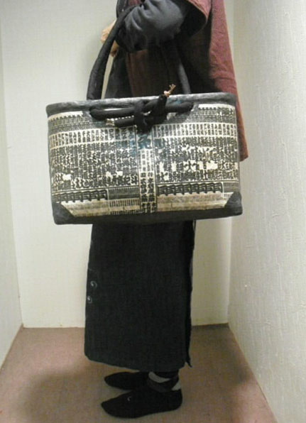 一閑張りバック - 古布・着物リメイクの店 『なごみ屋』