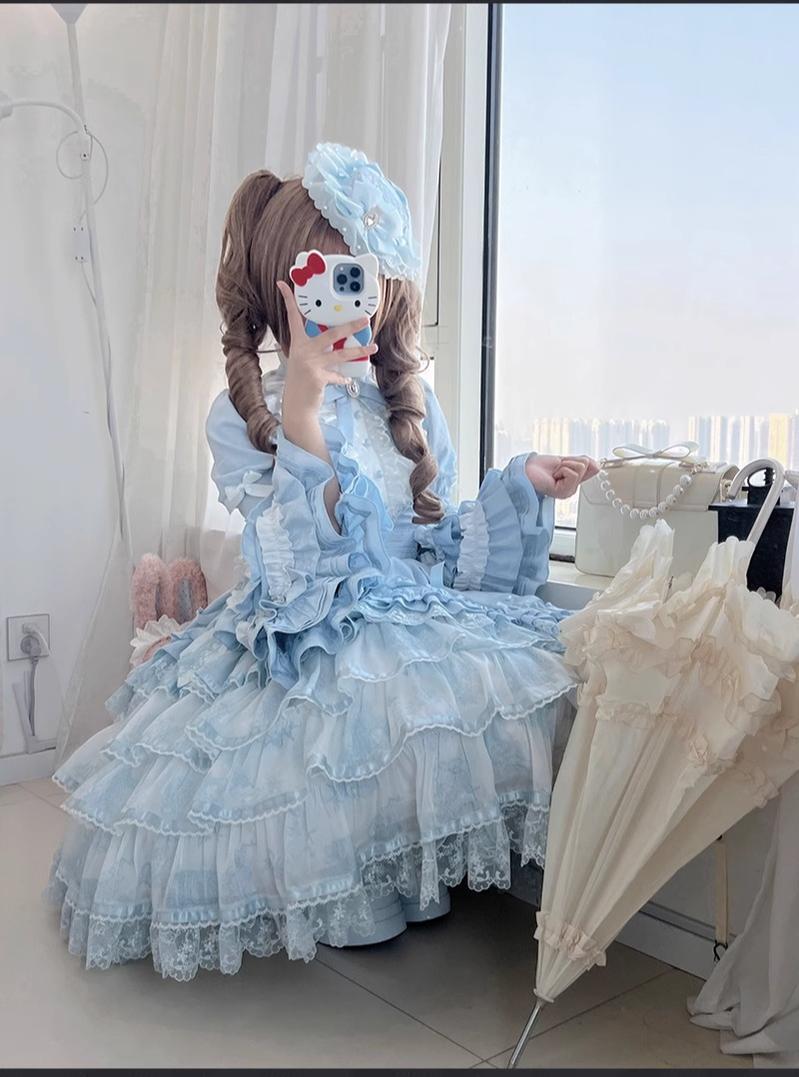 Classic Lolita OP Dress with Princess Long Sleeves