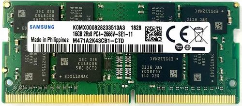 Samsung 16gb Ddr4 Pc4-21300, 2666mhz Laptop Ram Memory Module at
