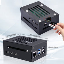 52Pi Raspberry Pi 5 Metal Case Compatible with N04 N05 M.2 NVMe to