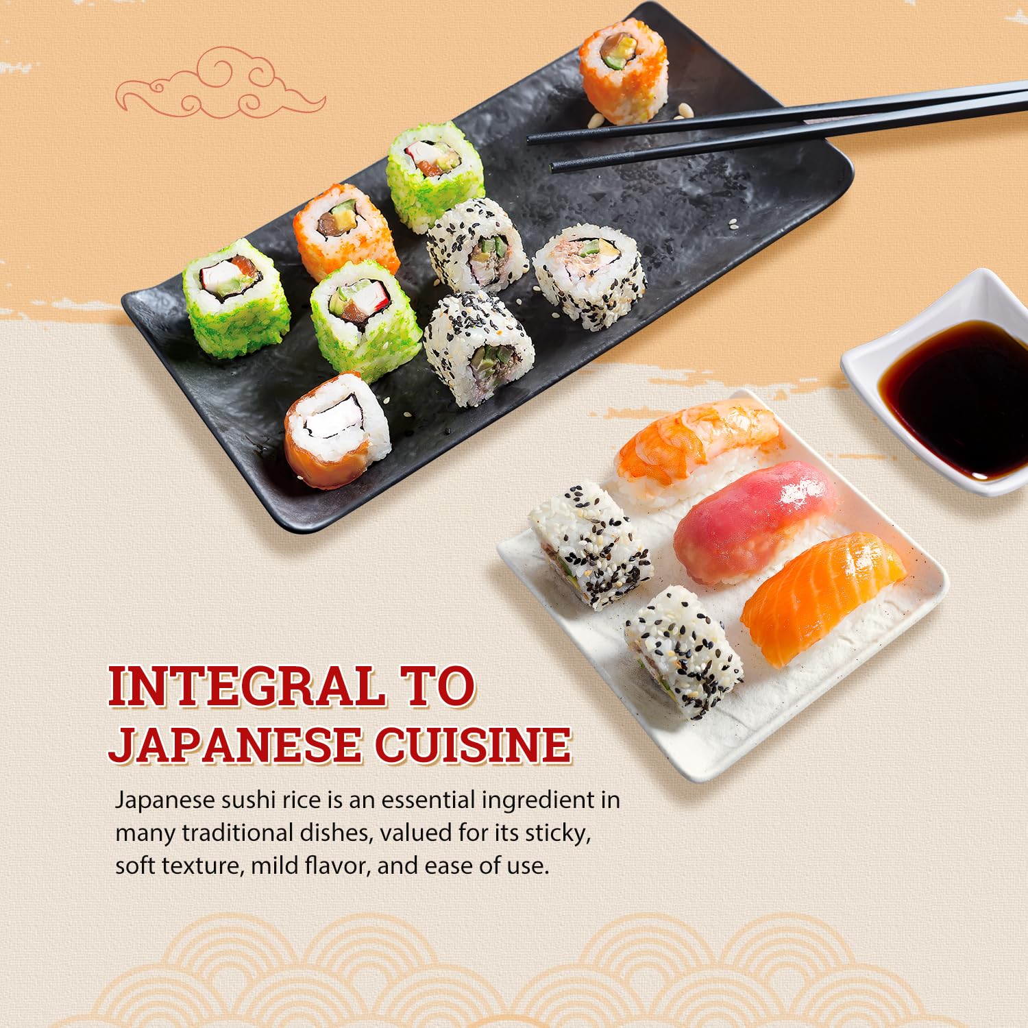 52USA Premium Japonica Sushi Rice, 2lbs