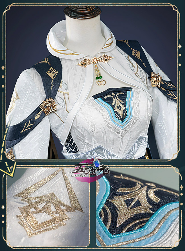 初獣猫 恋と深空 コスプレ 流雲の風 レイ・九黎の司命パートナー時の衣装