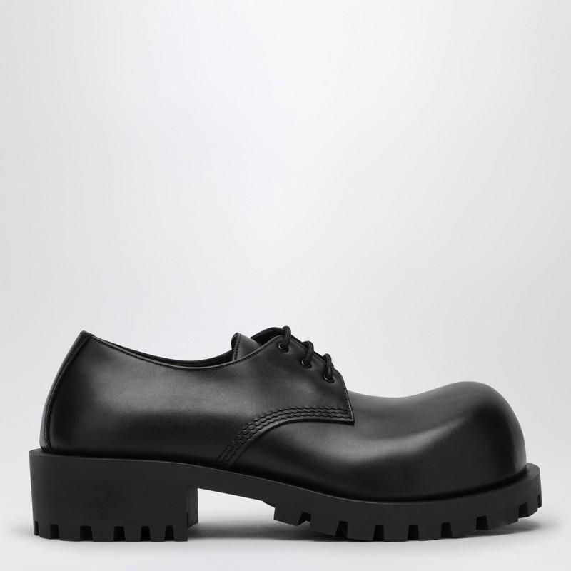 Balenciaga Black calfskin Hummer derby - Dress Shoes - BeyondStyle
