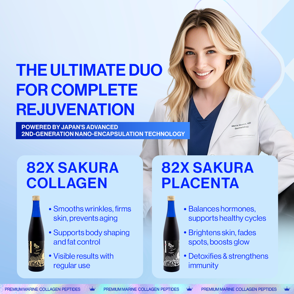82X Sakura Placenta Premium - The best beauty and healthy drink