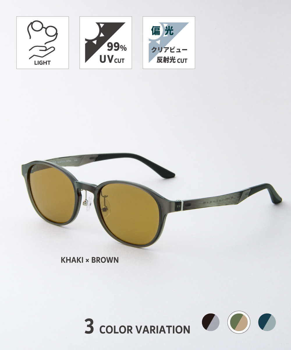 軽やかさをまとうスタンダードなサングラス〜ボストンフレーム