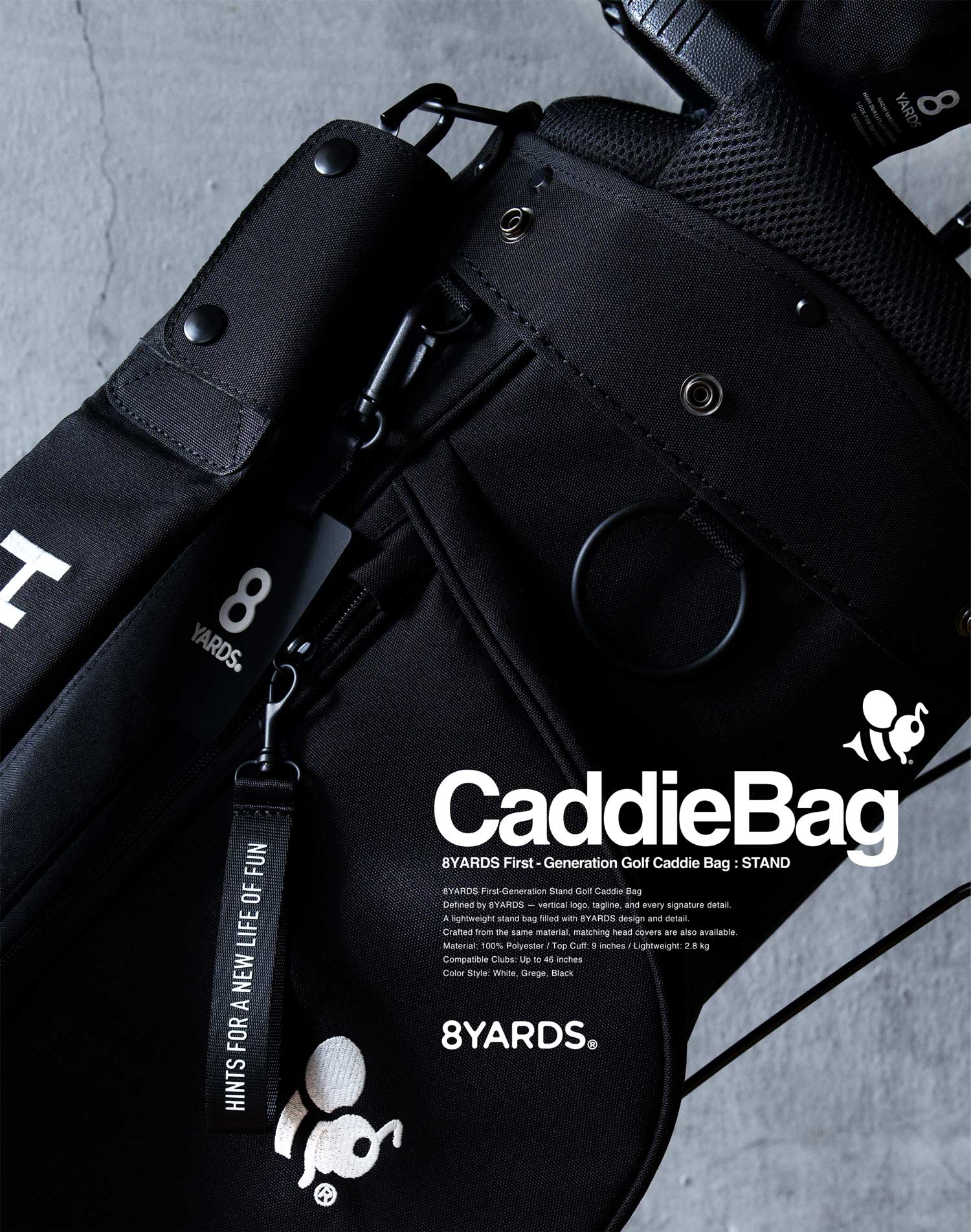 8YARDS | CADDIEBAG STAND
