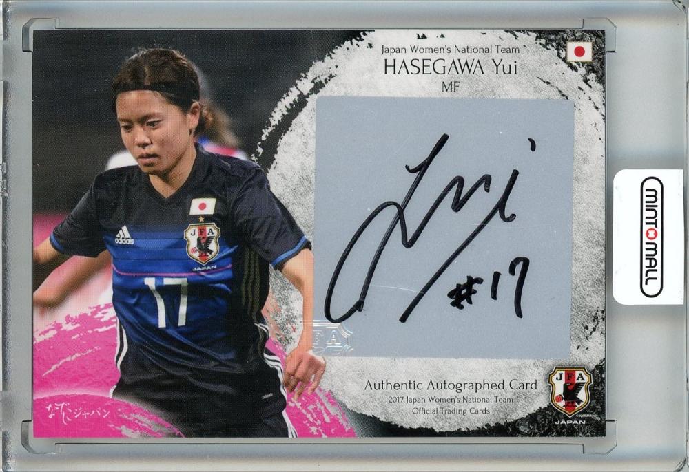 なでしこジャパン 長谷川唯 14 直筆サイン色紙 サッカー日本代表