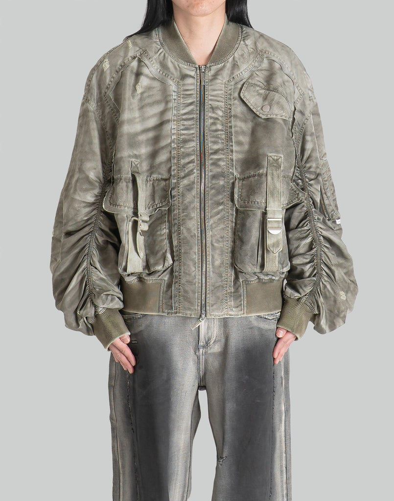 FENG CHEN WANG SANDWASHED NYLON BOMBER – 082plus