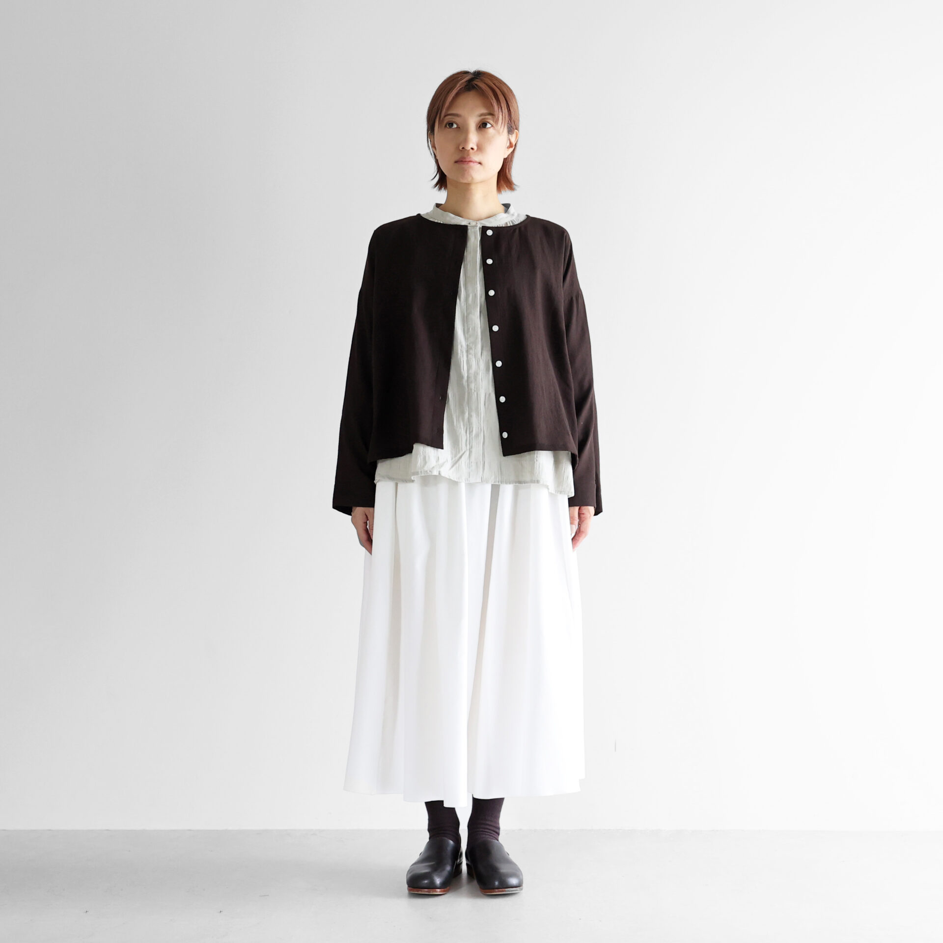 ウォッシャブルウールショートカーディガン 704をリリースしました