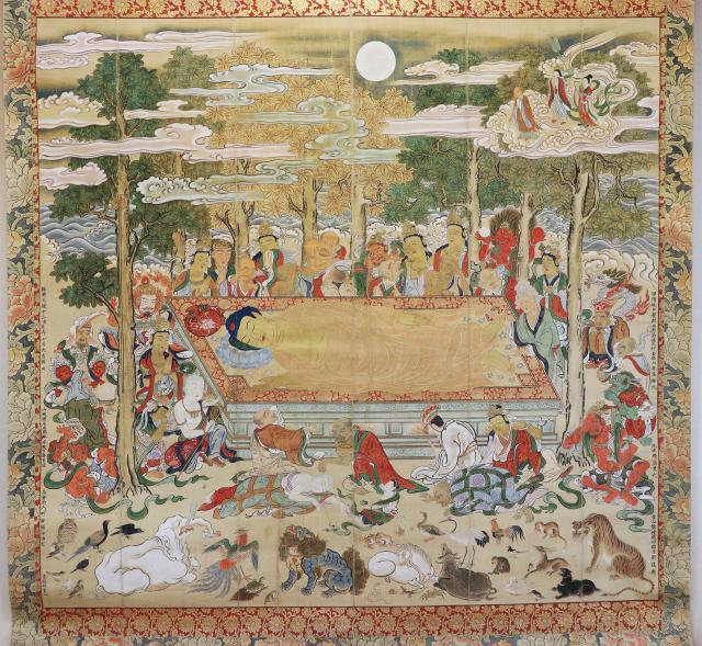 長盛院の絹本著色仏涅槃図 | 江戸 | 文化財Mなび