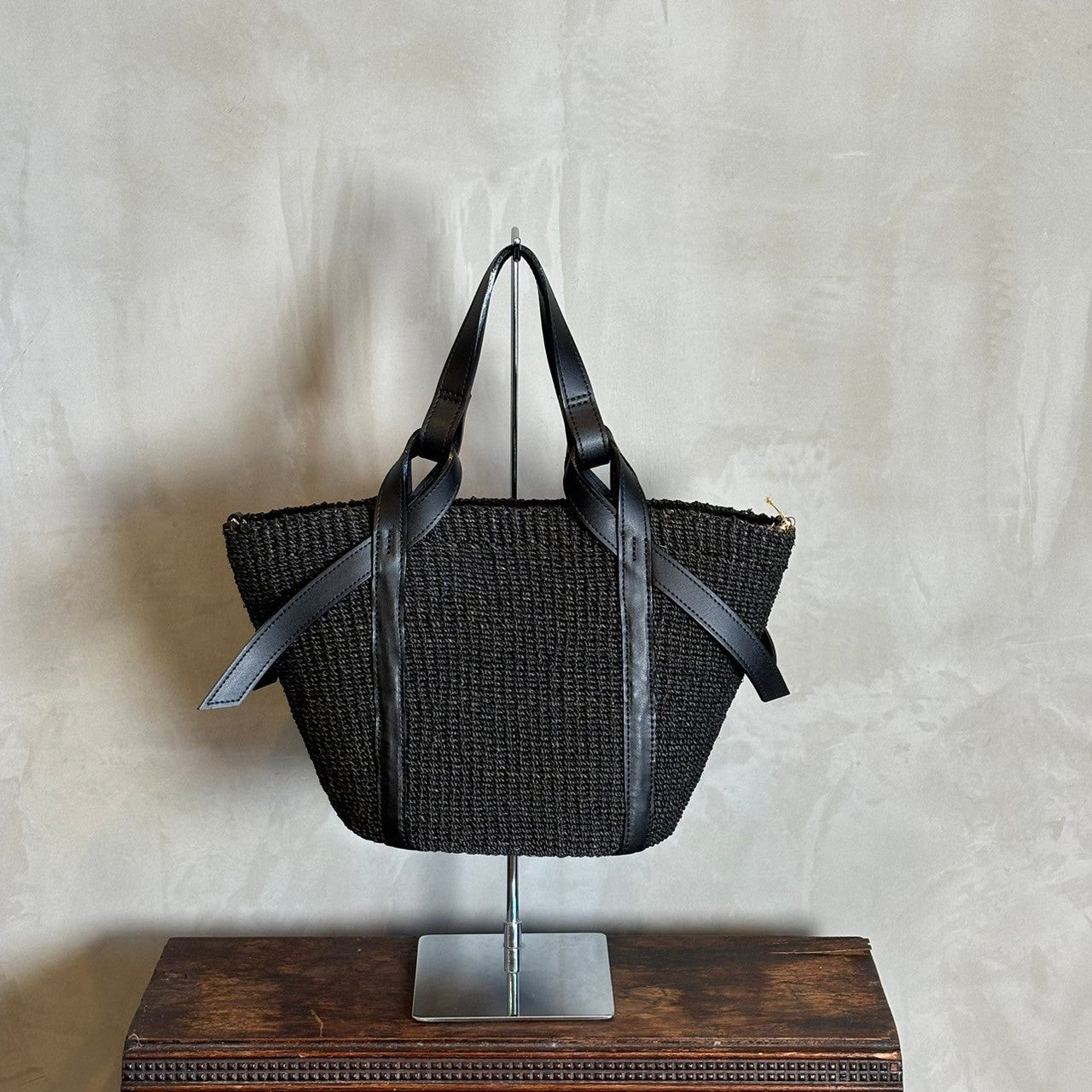 VIOLAd'ORO】アバカ製2WAYレザーポケットトート – irohaya