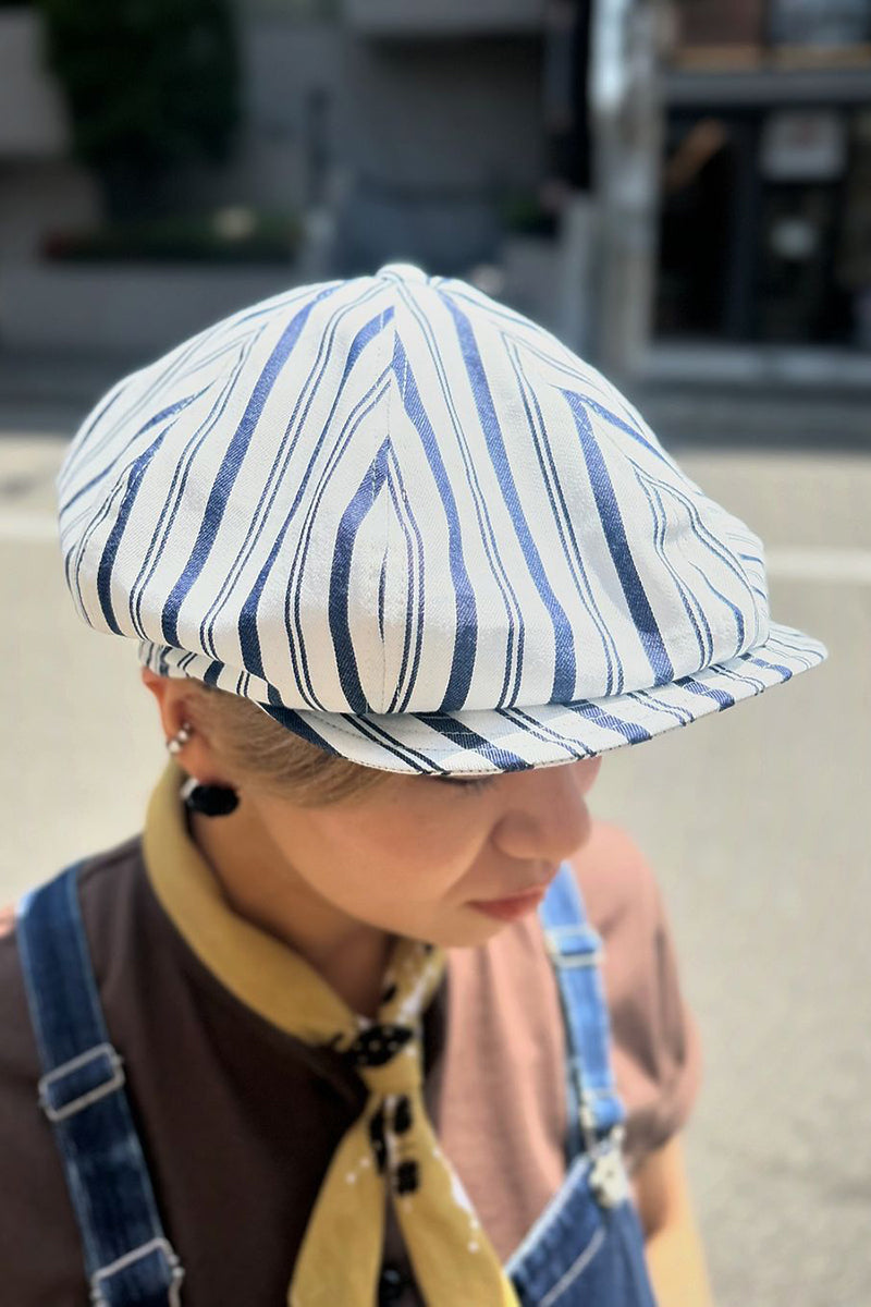 Stripe Denim Casquette – Dry Bones Online Shop