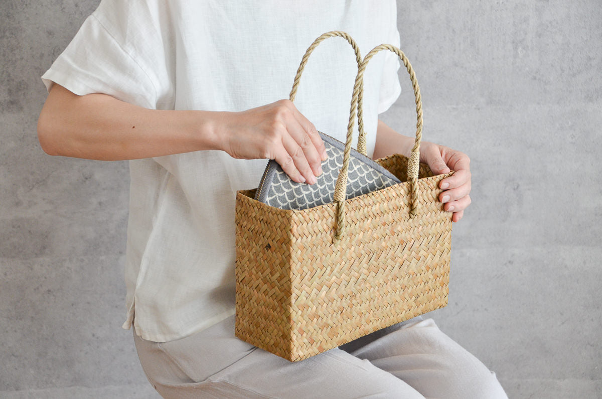 蓋付かご(小さめの 茶籠) 誠山 蓋付かご(小さめの 茶籠)