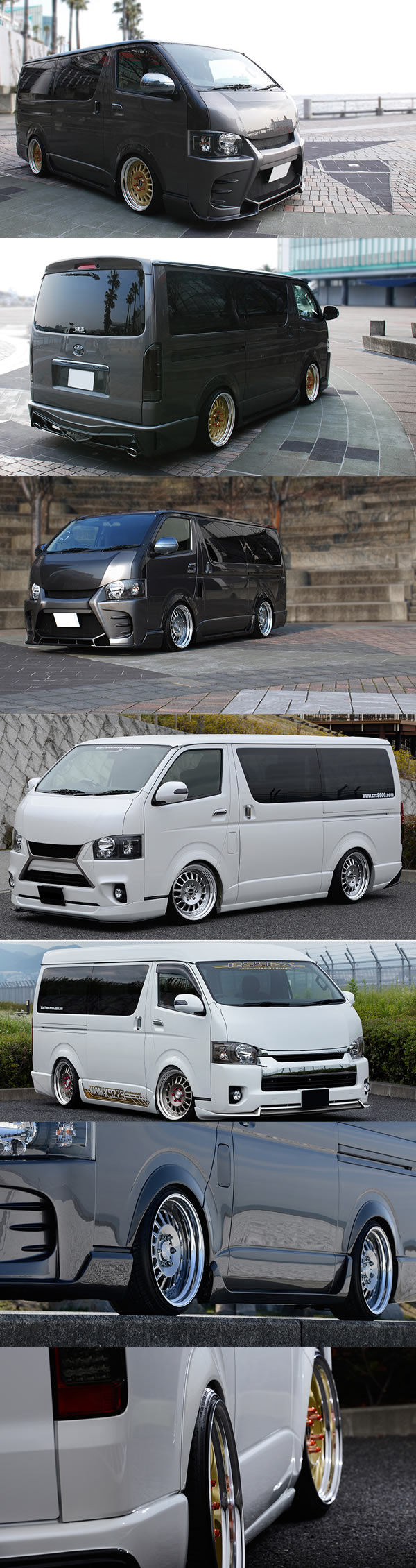 ハイエース用 ESSEX ENCD 19インチホイール(2ピース)＆タイヤセットを