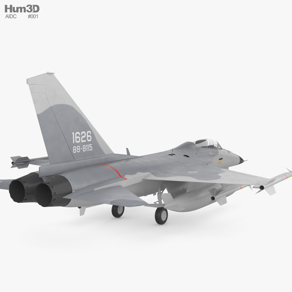 AIDC F-CK-1 経国戦闘機 3Dモデル - ダウンロード 戦闘機 on 3DModels.org