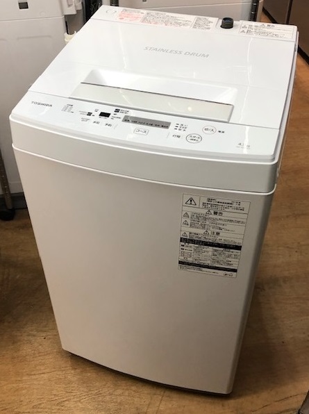 2018年製 東芝 全自動洗濯機 AW-45M5(W) | 中古家電と中古家具なら横浜