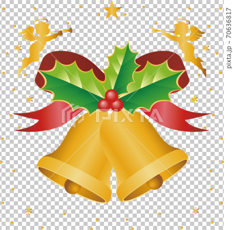 クリスマス クリスマスベルと天使 イラスト素材のイラスト素材