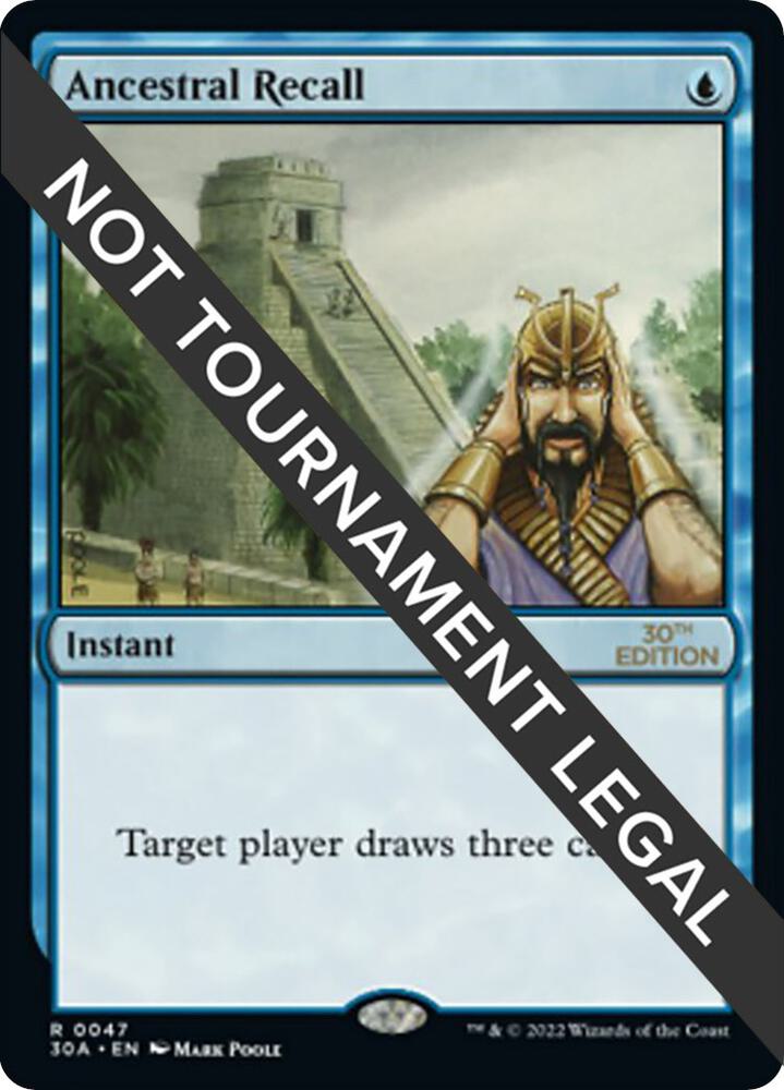 Ancestral Recall - 30th Anniversary Edition - Magic: The Gathering