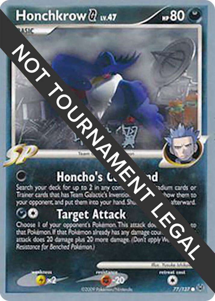 Honchkrow G - 2009 (Tsubasa Nakamura) - World Championship Decks