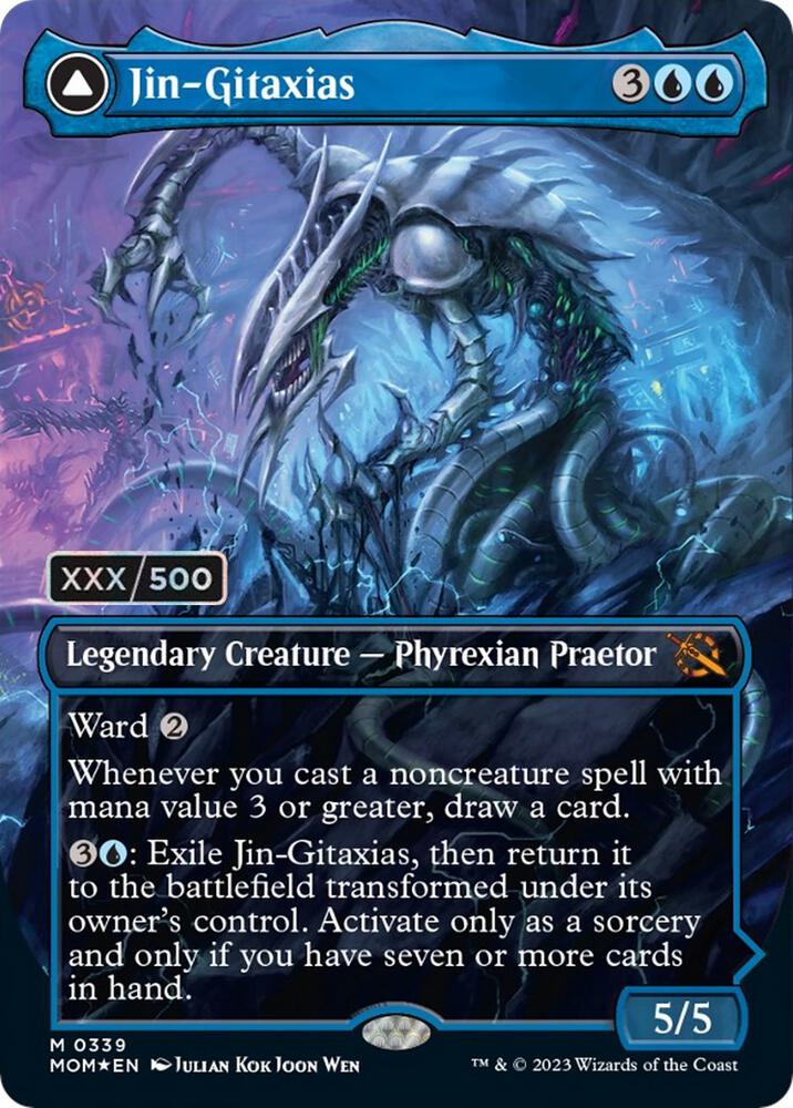 Jin-Gitaxias (Serial Numbered) - March of the Machine - Magic: The