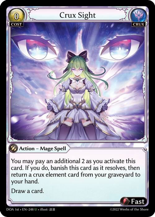 Crux Sight - Dawn of Ashes 1st Edition - Grand Archive TCG