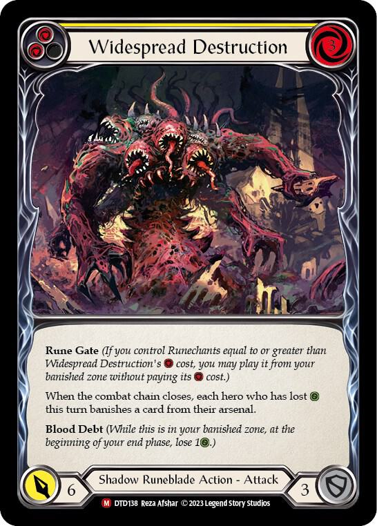 Widespread Destruction - Dusk till Dawn - Flesh and Blood TCG