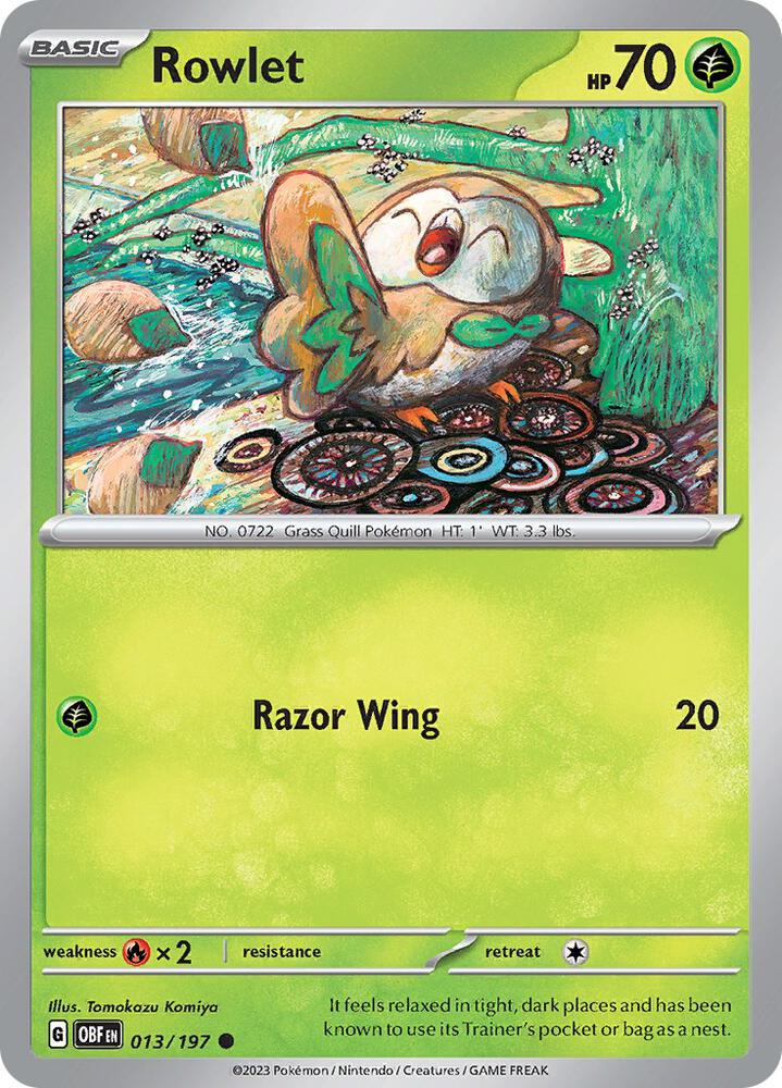 Rowlet - SV03: Obsidian Flames - Pokemon - TCGplayer.com