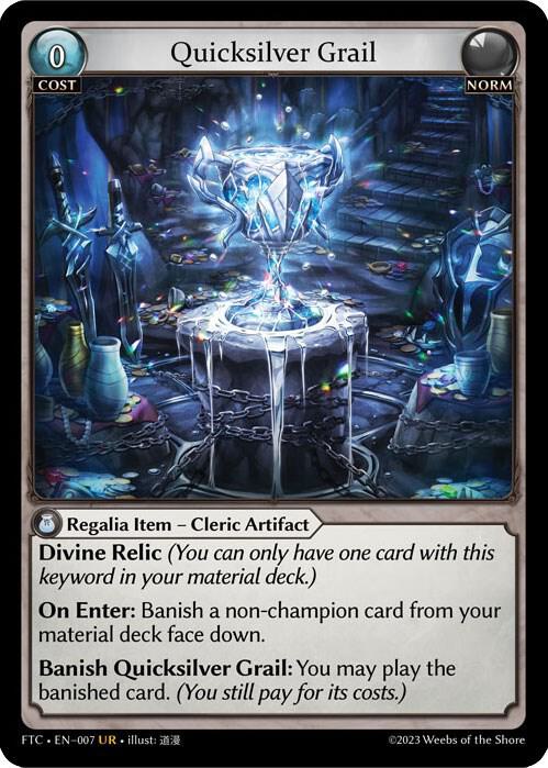 Quicksilver Grail (007) - Fractured Crown - Grand Archive TCG