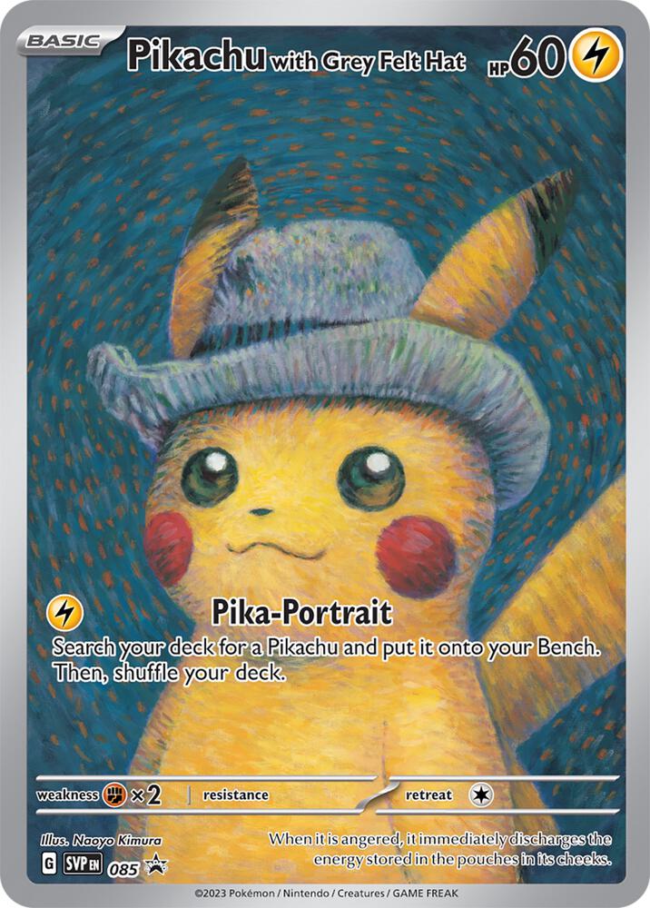 Pikachu with Grey Felt Hat - SV: Scarlet & Violet Promo Cards