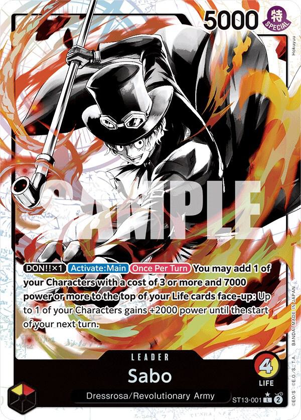 Sabo (001) (Parallel) - Ultra Deck: The Three Brothers - One Piece