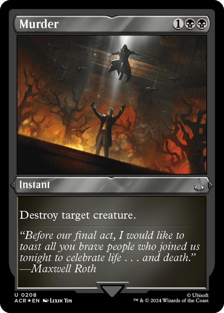 Murder (Foil Etched) - Universes Beyond: Assassin's Creed - Magic