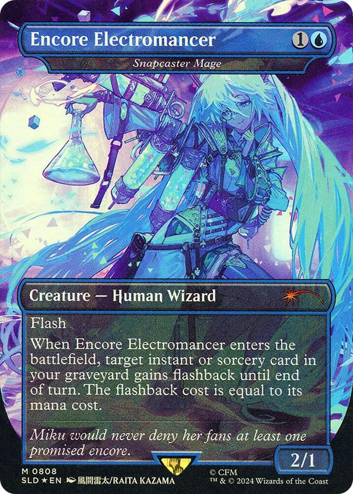 Encore Electromancer - Snapcaster Mage (Rainbow Foil) - Secret