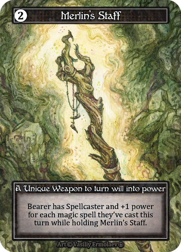 Merlin's Staff (Foil) - Arthurian Legends - Sorcery: Contested