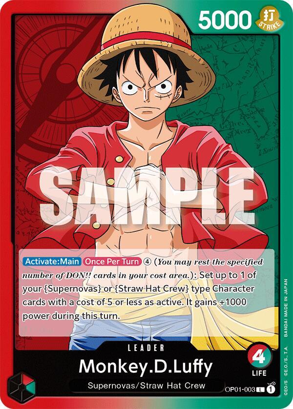 Monkey.D.Luffy (003) - One Piece Demo Deck Cards - One Piece Card