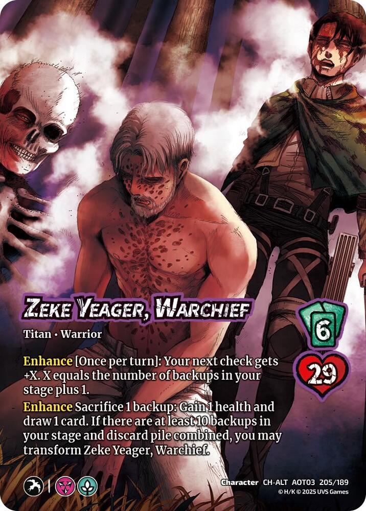 Zeke Yeager, Warchief // Beast Titan, Finale (Alternate Art
