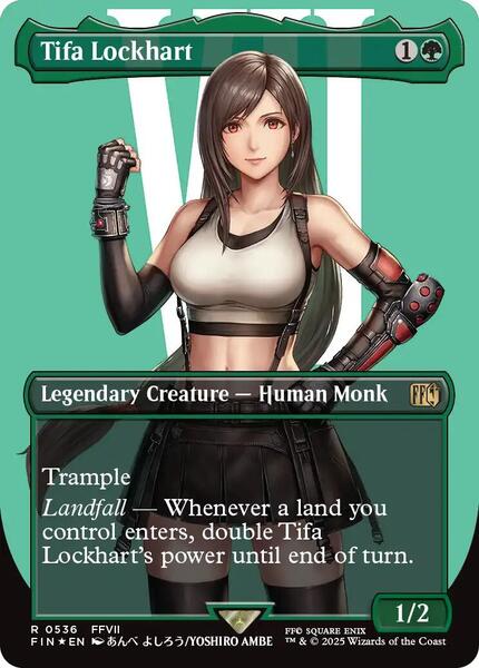Tifa Lockhart (Borderless) (Surge Foil) - FINAL FANTASY - Magic