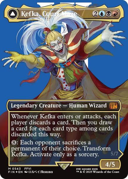 Kefka, Court Mage (0543) (Borderless) (Surge Foil) - FINAL FANTASY