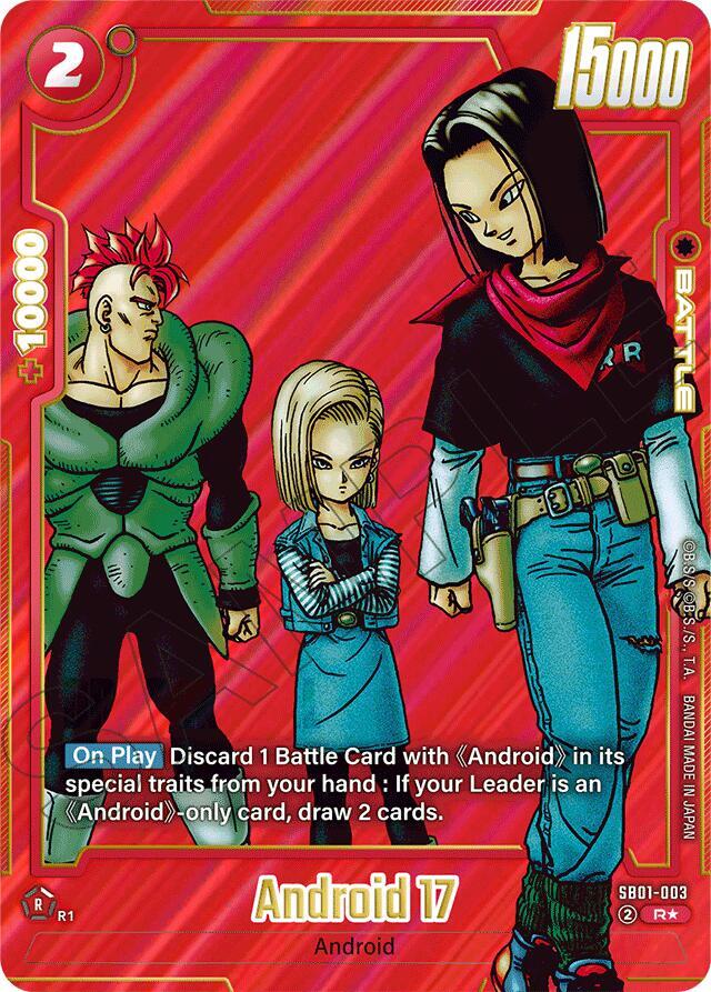 Android 17 - SB01-003 (Alternate Art) - Manga Booster 01 - Dragon