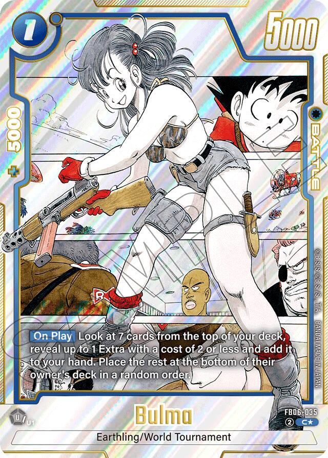 Bulma - FB06-035 (Alternate Art) - Manga Booster 01 - Dragon Ball