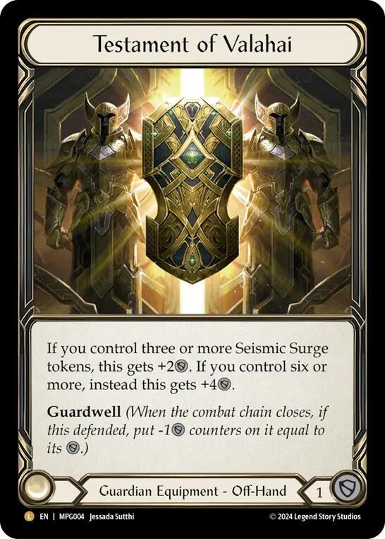 Testament of Valahai - Mastery Pack Guardian - Flesh and Blood TCG