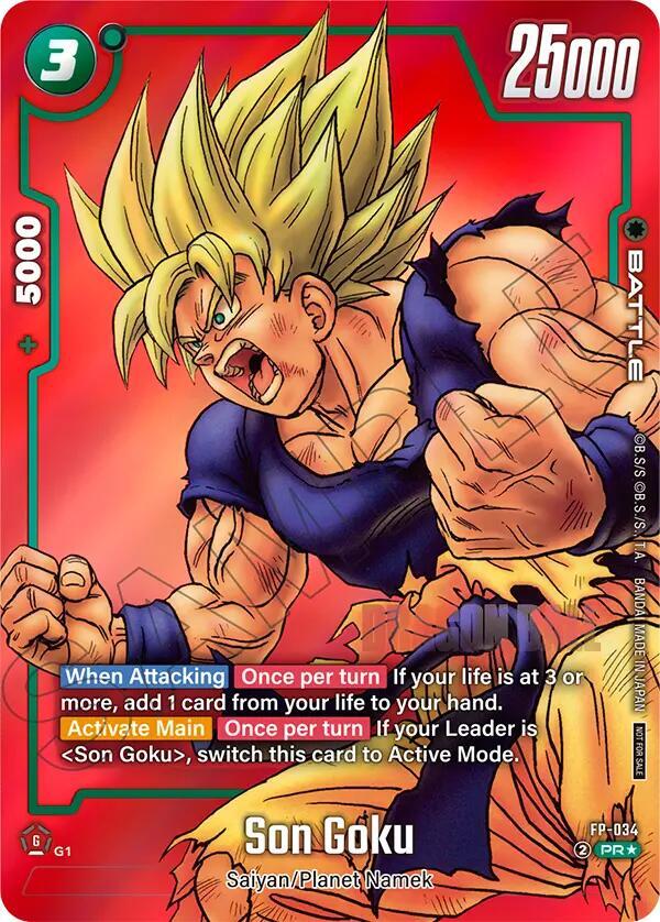 Son Goku - FP-034 (Limited Pack MANGA Version 01) - Tournament and