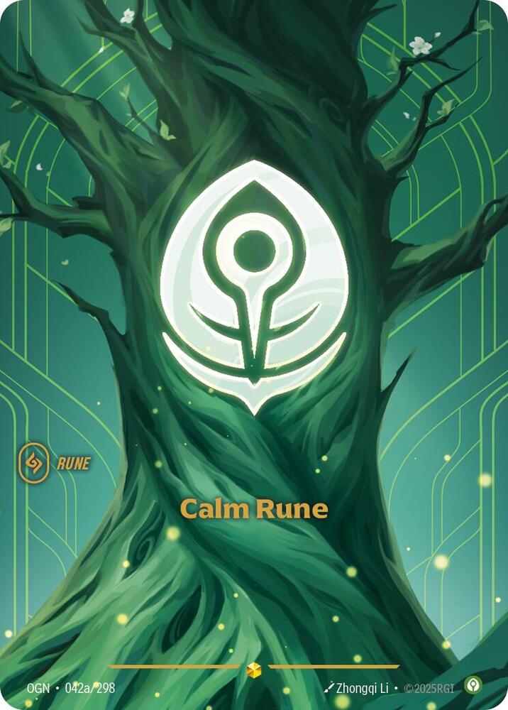 Calm Rune (Alternate Art) - Origins - Riftbound: League of Legends