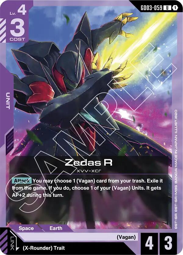 Zedas R - Steel Requiem - Gundam Card Game - TCGplayer.com
