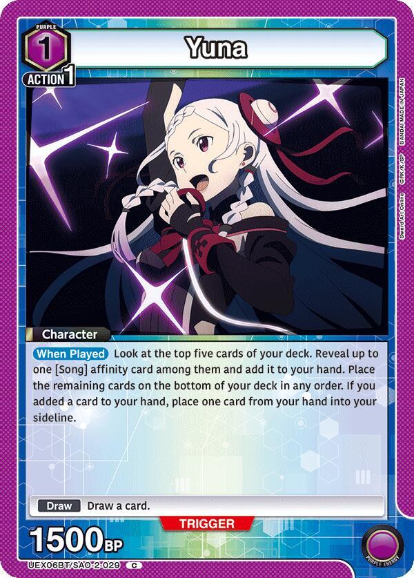 Yuna (029) - UEX06BT: Sword Art Online Vol.2 - Union Arena