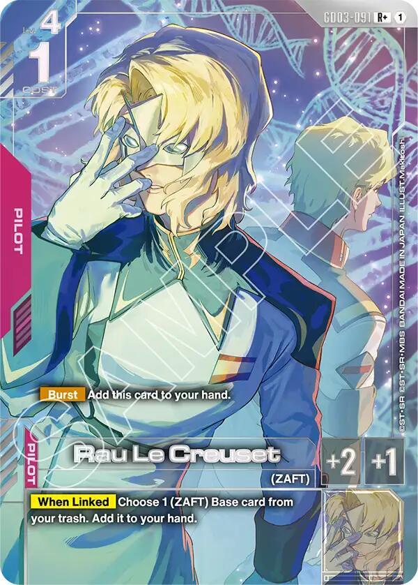 Rau Le Creuset (R+) - Steel Requiem - Gundam Card Game - TCGplayer.com