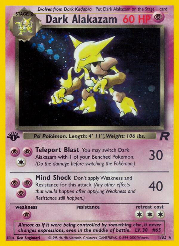 Dark Alakazam (1) - Team Rocket - Pokemon - TCGplayer.com