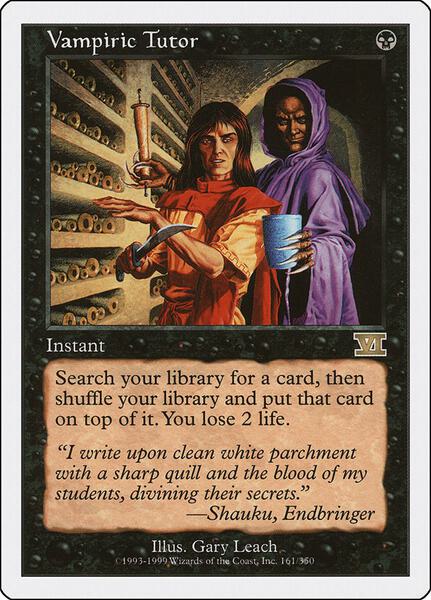 Vampiric Tutor - Classic Sixth Edition - Magic: The Gathering